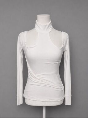 Michael Lauren white rib top